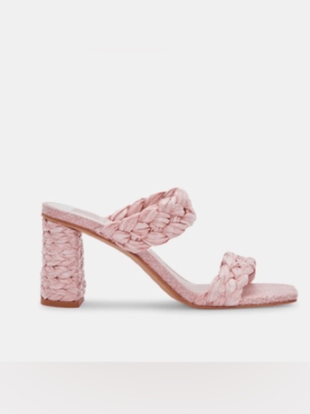 Dolce Vita paily heels pink raffia
